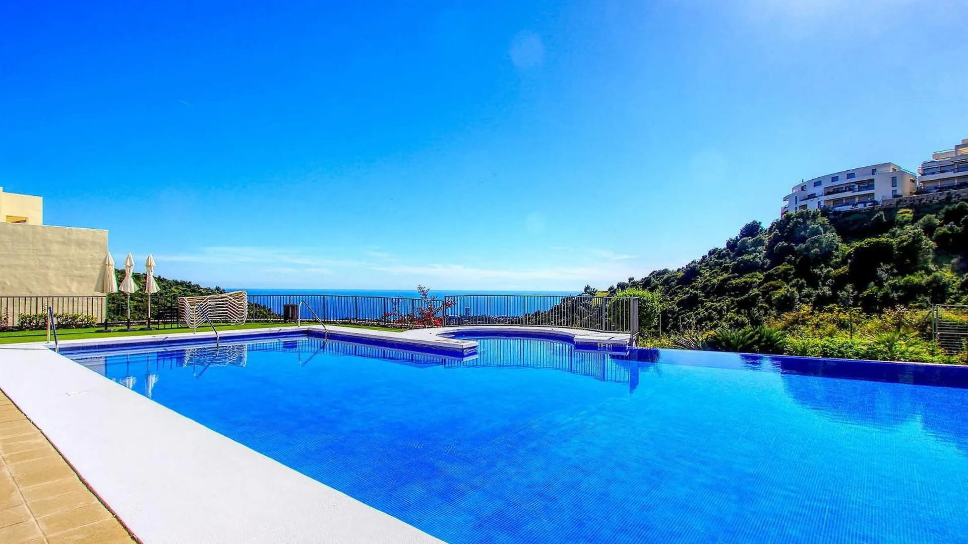 1090 Amazing Panorama Sea View Penthouse Large Terrace Heated Pool Gym Lejlighed Marbella